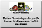 flawless limo la provieds discounts to all members of the us armed forces